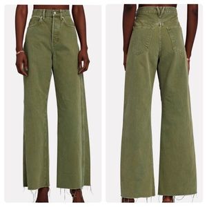 Veronica beard Taylor wide leg clover green size 27 EUC